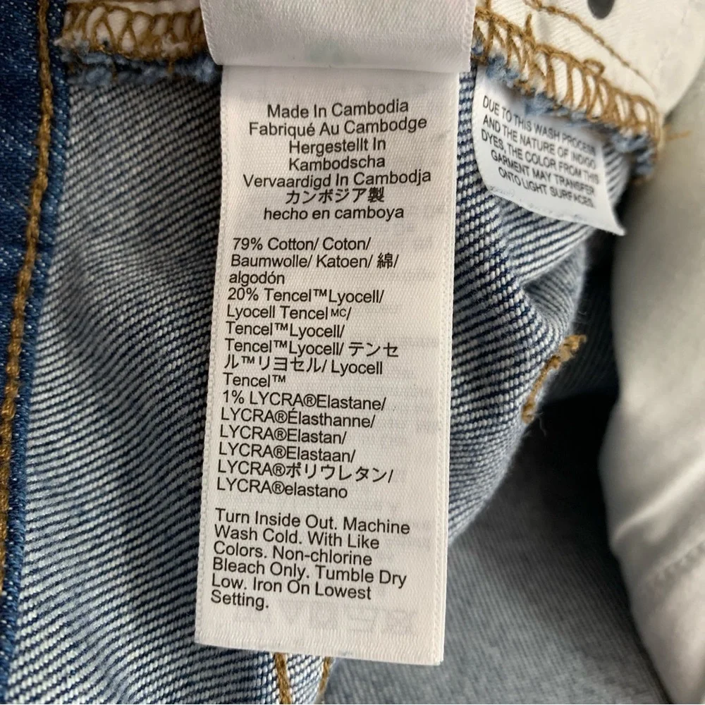 J CREW Essential Straight Leg Jeans Size 27 High Waisted